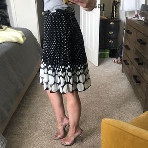 ELLE Ruffled Polka Dot Skirt